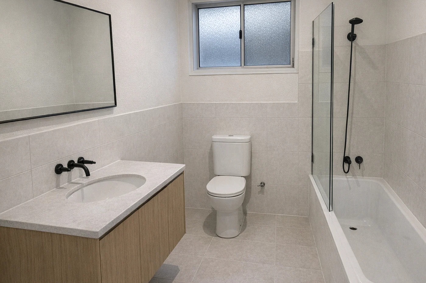 A Family Bathroom, Retiled Around the Bath